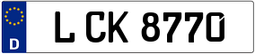 Trailer License Plate